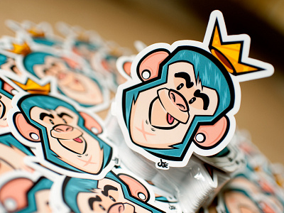 Monkey Sticker! characters graphics stickermule stickers vector