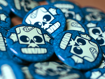 Skully Button! awesomeness button diy illustrator