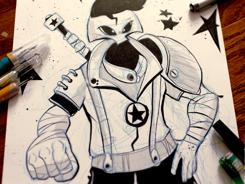 Inktober 05 lovewhatyoudraw artisawesome drawingchallenge characterdesigns characterdesign skulldrawing traditionalart ink inktober2016 inktober