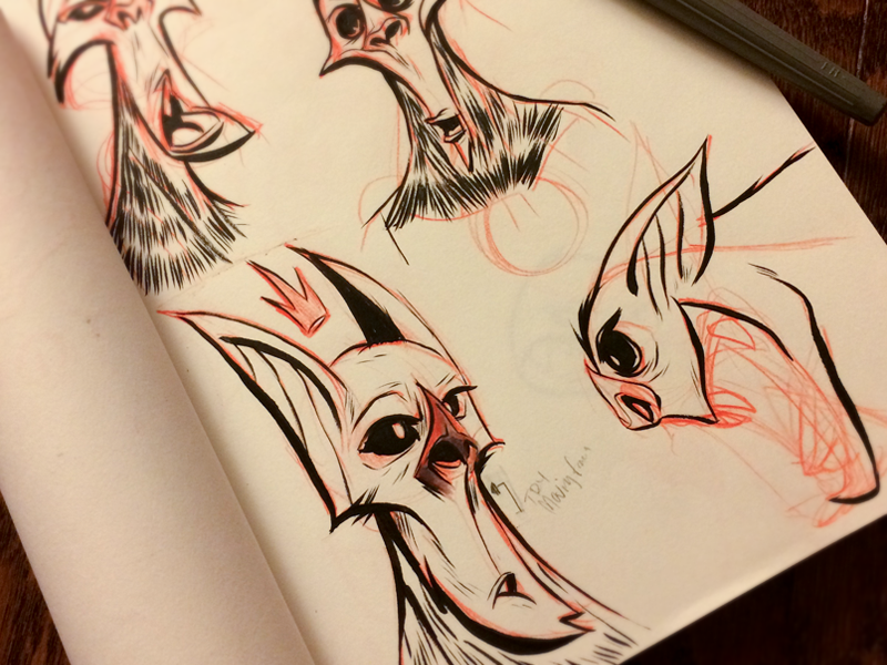 Inktober10 Dribbble charactersketch inking instaart characterdesign inktober2016 ink traditionalart sketchbook lovewhatyoudraw diyartist