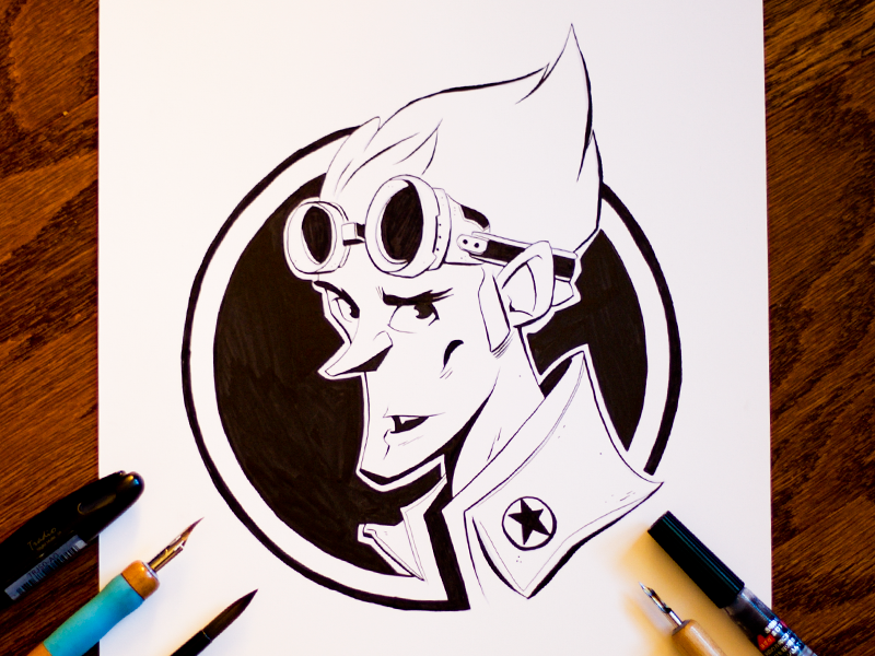 Inktober 13 Dribbble copicmultiliner inking ink traditionalart inktober inktober2016 mangaart comicart lovewhatyoudo manga tachikawa
