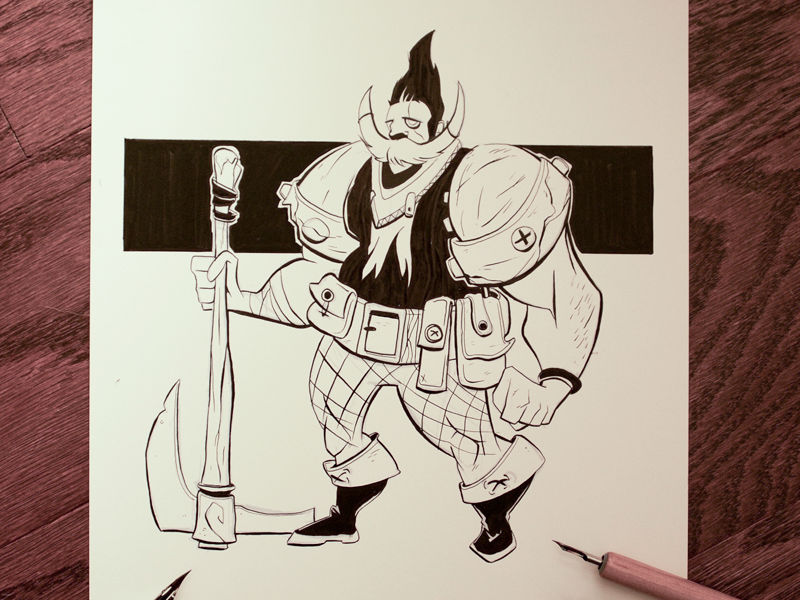 Inktober 14 lovewhatyoudraw sketch characterdesign mangaart comicart manga inking ink inktober inktober2016