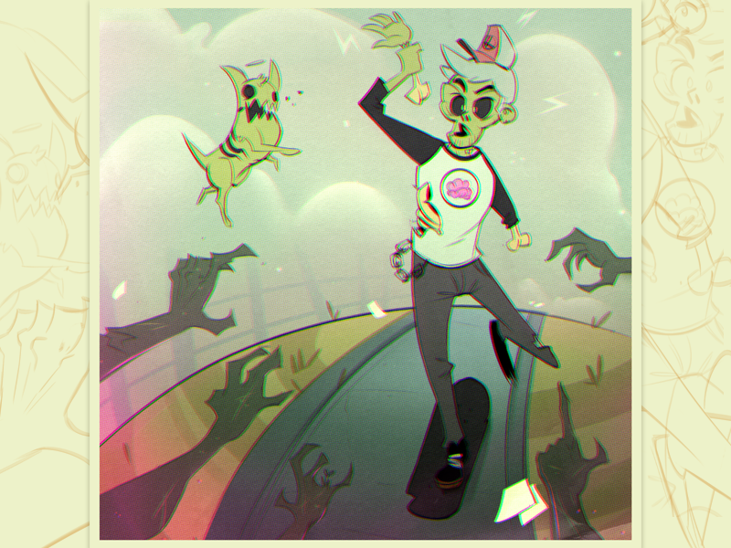 Drawing club! zombie drawing illustration photoshop