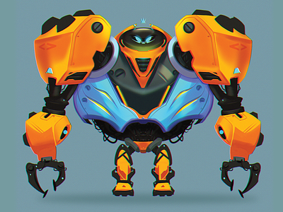 Robo time 5000! character characterdesign digital painting digitalart drawing illustration mecha photoshop robots