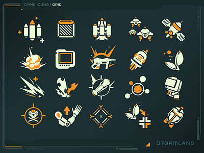 Stormland Icons design game art gui icons illustration logo photoshop ui