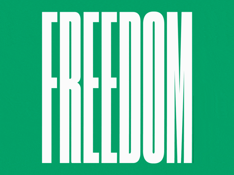 Fight for Freedom - Design Challenge Submission after effects animation competition druk freedom kinetic typography typography animation