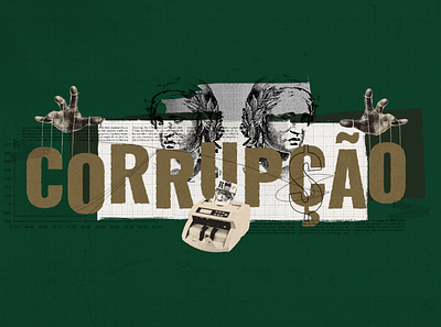 Collage Corruption Brazil brazil collage collage design corruption design grilagem illustration motion motion collage motion graphics