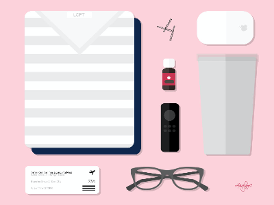 an 'about me' flat lay about me design flat lay flatlay icons illustration