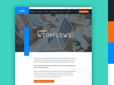 Home Page UI Design interface orange and blue ui ui design ux ux design web design