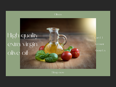 Olive Oil Website Homepage V2