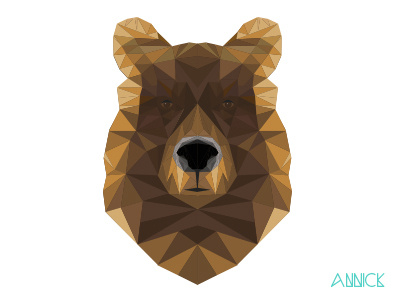 Bear abstract carnivore design grizzly bear head illustration majestic nature powerful respect shapes strength