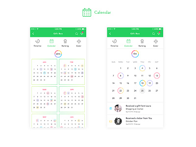 Momento Calendar app calendar momento ui