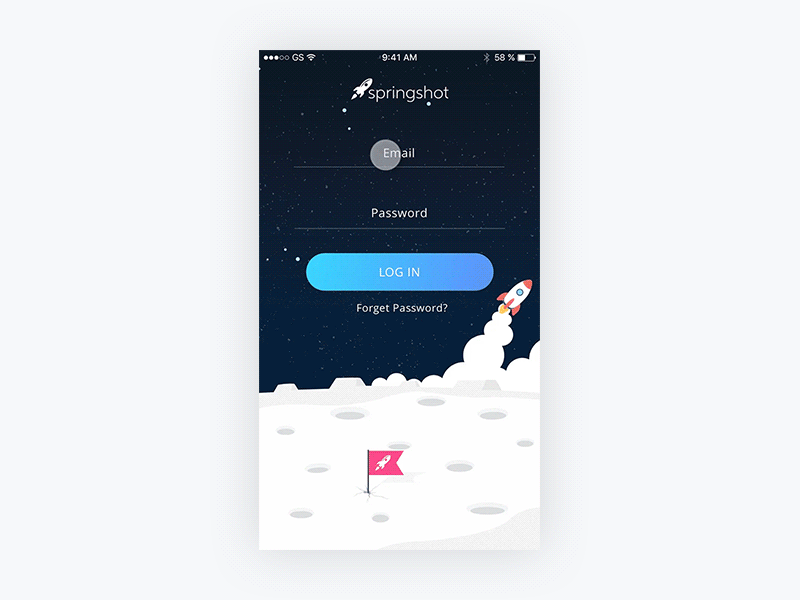 Login animation app gif login mobile ui ux