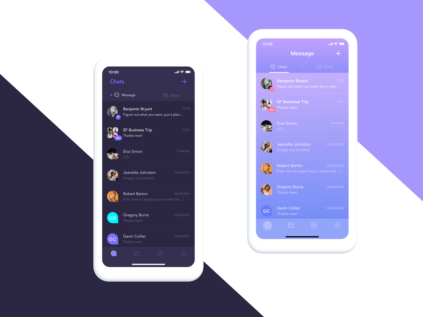 message color 2 - Purple by MT on Dribbble