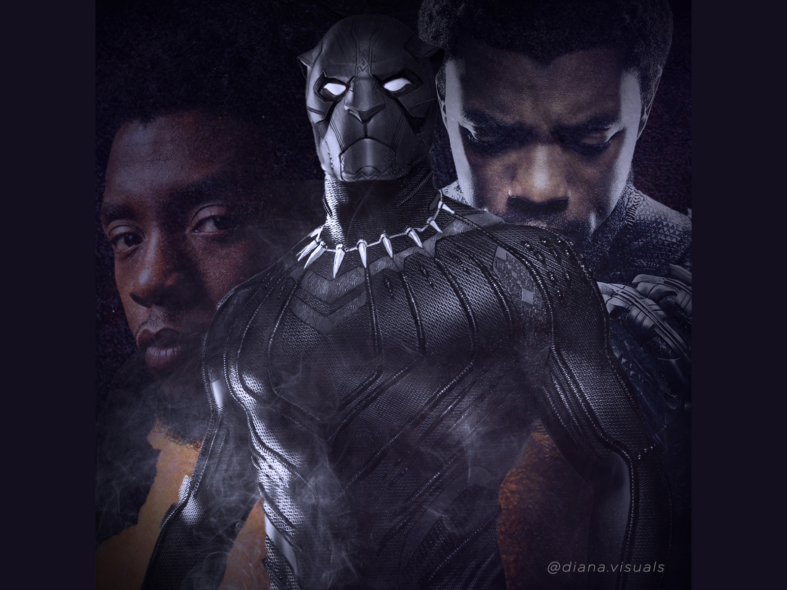 Black Panther Tribute by Diana Marte on Dribbble