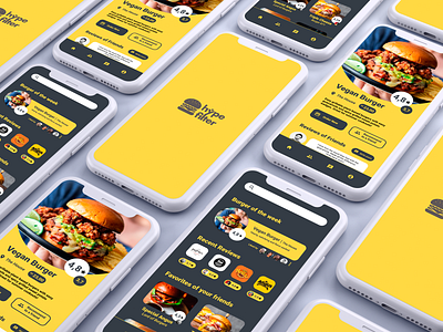 Burger Ranking App app burger mobile product design ui