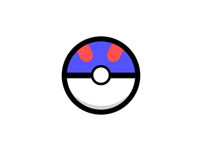 Poke day 2: Greatball art branding design game graphic design greatball illustration logo poke pokeball pokemon vector