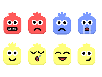 Emojis art branding design emoji emojis happy illustration logo mad sad ui ux vector