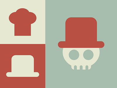 Skeleton hat branding art branding chef chef hat design graphic design hat illustration logo skeleton skull top hat ui vector