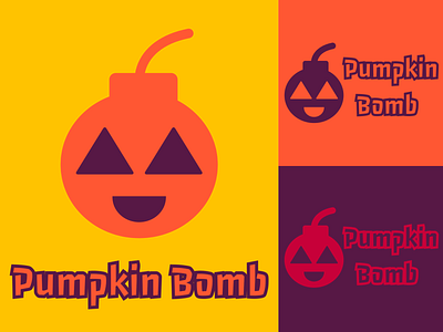 Pumpkin Bomb 🎃💣 art bomb branding design game halloween illustration logo pumkin pumpkin pumpkin bomb vector