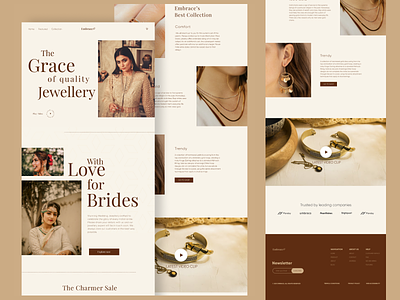 Jewellery Shop Landing Page UI Design Concept