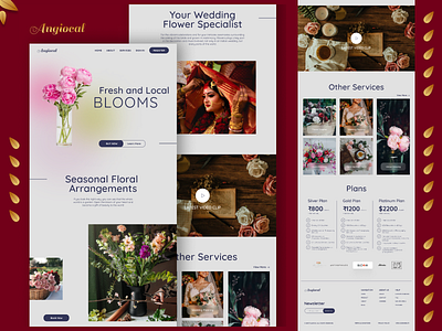 Flower Shopping Website UI Design Concept