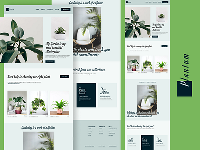 Plant Shopping Website UI Design Concept