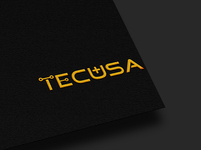 TECUSA Technology and helathcare logo design