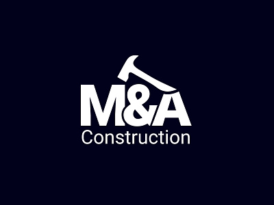 Construction Logo With Letter M&A