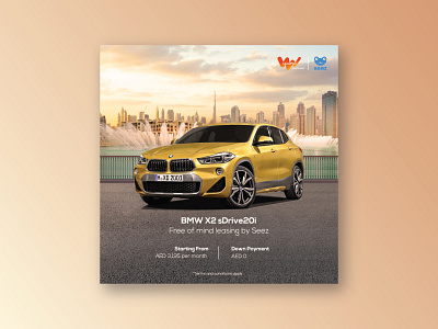 BMW X2 sDrive20i Poster animation branding graphic design