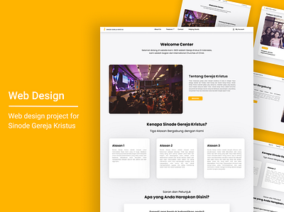 Sinode Gereja Kristus Website app design logo ui ux web web design website