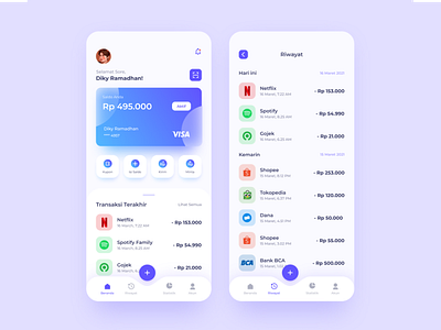 Money Wallet Mobile App app design ui ux web web design website