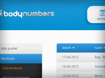 Bodynumbers navigation bodynumbers css3 header navigation