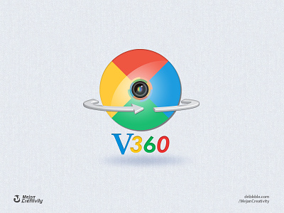 V360 Logo cctv cctvcameras company brand logo illustration logo logo design