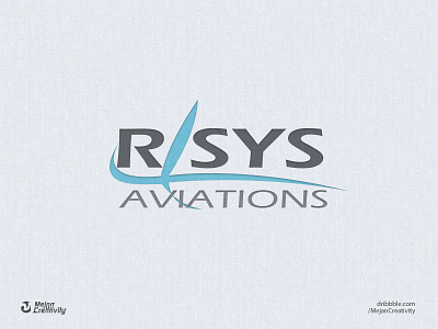 R-SYS AVIATIONS Logo aircraft maintenance branding company brand logo flat illustration logo design