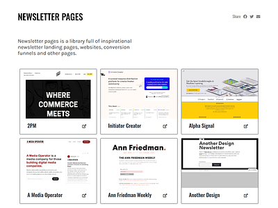 Newsletter Pages adobe xd homepage landing page design newsletter