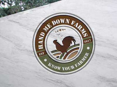 Vintage Poultry  Farm Logo