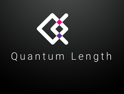 Quantum Length adobe illustrator flat logo logo minimalist logo vector