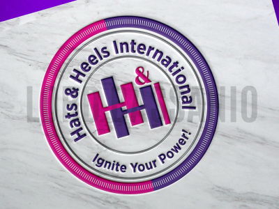 Circular Vintage logo for Hats & Heels International