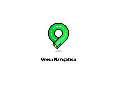 Green navigation APP logo