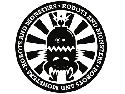 Robots and Monsters Illustration by Bill Bergmann on Dribbble