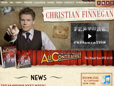 Christian Finnegan Web Site design web