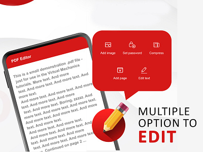 PDF Reader: Edit PDF design graphic design ui ux