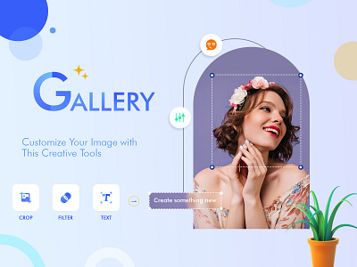 Gallery-Photo Edit app design graphic design screenshot ui ux vector