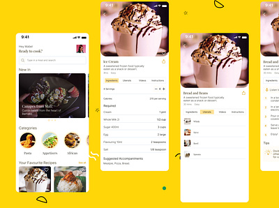 Food Recipe App food uiux