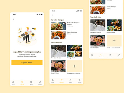 Recipe App food mobileapp ui uiux