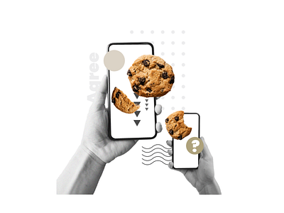 Digital collage - cookie consent