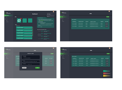 Job Scheduling design figma ui