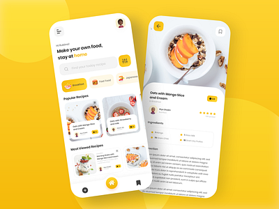 Cooking Recipe App Concept🥘🍵