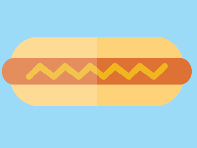 hot dog, icon design flat food hot dog icon illustrator italy